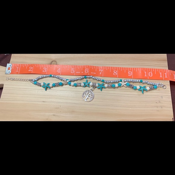 Beads Anklets for Women Tree of life Multi Layer Anklet Leg Foot Bracelet. - Picture 2 of 5